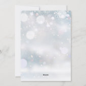 最高の贈り物のベビー写真の誕生発表 シーズンカード (裏面)