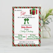 最高の贈り物クリスマスベビーシャワー 招待状 (スタンド正面)