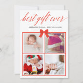 最高の贈り物 これまでのたくさんの写真を飾るホリデーカード シーズンカード (正面)