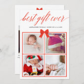 最高の贈り物 これまでのたくさんの写真を飾るホリデーカード シーズンカード (正面/裏面)