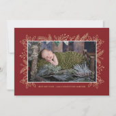 最高の贈り物 |クリスマス誕生のお知らせ赤 シーズンカード (正面)