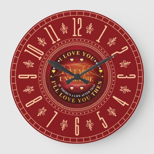 最高の贈り物 ラージ壁時計 (正面)