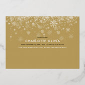 最高の贈り物Ever Birth Announcement Photo Foil Card 箔シーズンカード (裏面)