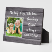 最高の贈！パパ退職したフォトプラーク フォトプラーク (側面)