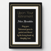 最高の贈！退職恵みテーブルトッププラーク フォトプラーク (正面)