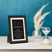 最高の贈！退職恵みテーブルトッププラーク フォトプラーク (側面)