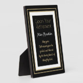 最高の贈！退職恵みテーブルトッププラーク フォトプラーク (側面)