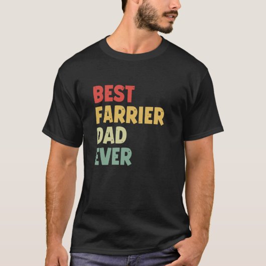 最高の蹄鉄職人のパパ 馬好きのための面白いギフト Tシャツ (正面)