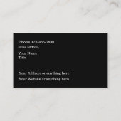 最高の車の名刺 名刺 (裏面)