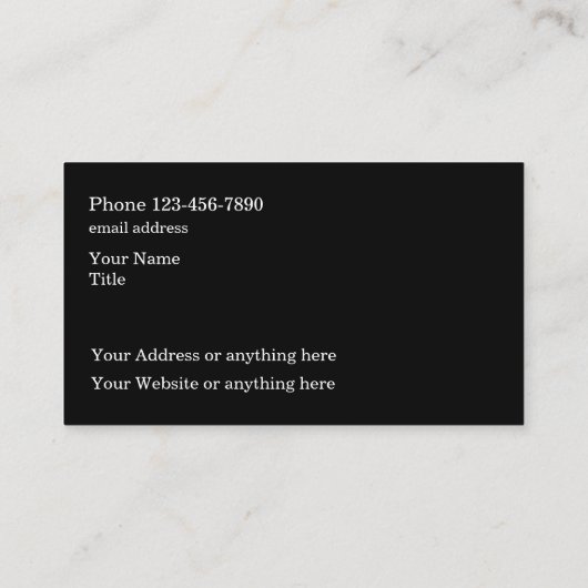 最高の車の名刺 名刺 (裏面)