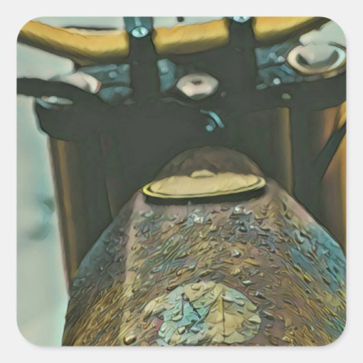 最高の車の贈り物 スクエアシール (正面)