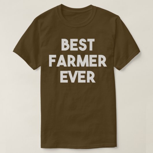 最高の農家エバおもしろい農業 Tシャツ (デザイン正面)