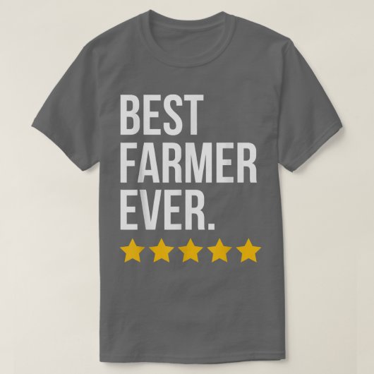 最高の農家エバー農家おもしろい農業 Tシャツ (デザイン正面)