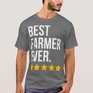 最高の農家エバー農家おもしろい農業 Tシャツ