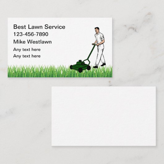 最高の近隣芝 名刺 (正面/裏面)