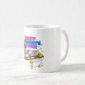 最高の通勤 楽しい在宅ワークデザイン コーヒーマグカップ (正面右)