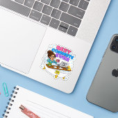 最高の通勤 楽しい在宅ワークデザイン シール (ノートパソコンとiPhone)