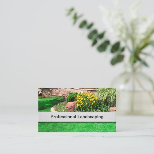 最高の造園 名刺 (スタンド正面)