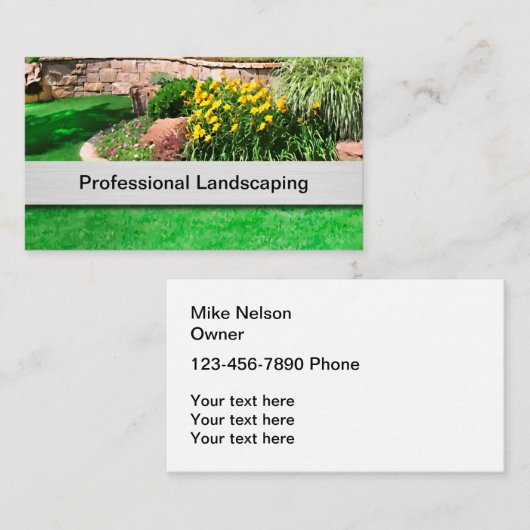 最高の造園 名刺 (正面/裏面)