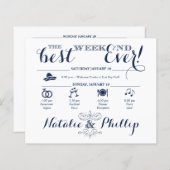 最高の週末のインフォグラフィックTImeline (正面/裏面)