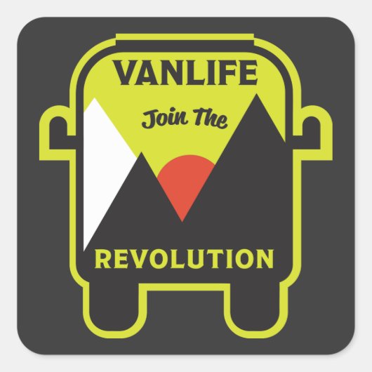 最高の遊牧民 スクエアシール (正面)