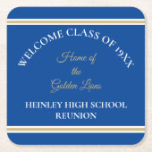 最高の選択！クラスクラシック懇親会パーティーコースター スクエアペーパーコースター (正面)