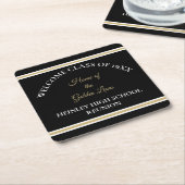 最高の選択！クラスクラシック懇親会パーティーコースター スクエアペーパーコースター (アングル)