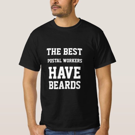 最高の郵便配達員はひげを生やしている T-Shirt Tシャツ (正面)