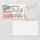 最高の配管業務用カードデザイン 名刺 (正面/裏面)