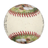 最高の野球パパが自分の写真野球を作成 野球ボール (裏面)