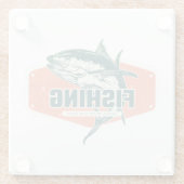 最高の釣りをキャッチ | 釣り ガラスコースター (裏面)