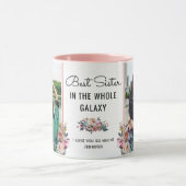 最高の銀河系の姉妹シス誕生日ギフト写真 マグカップ (中央)
