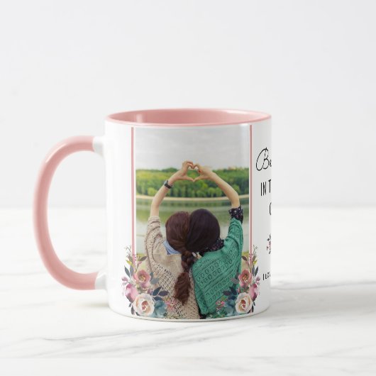 最高の銀河系の姉妹シス誕生日ギフト写真 マグカップ (左)