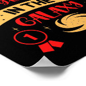 最高の銀河系第1年生おもしろい ポスター (角)