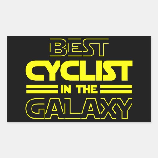 最高の銀河系 長方形シール (正面)