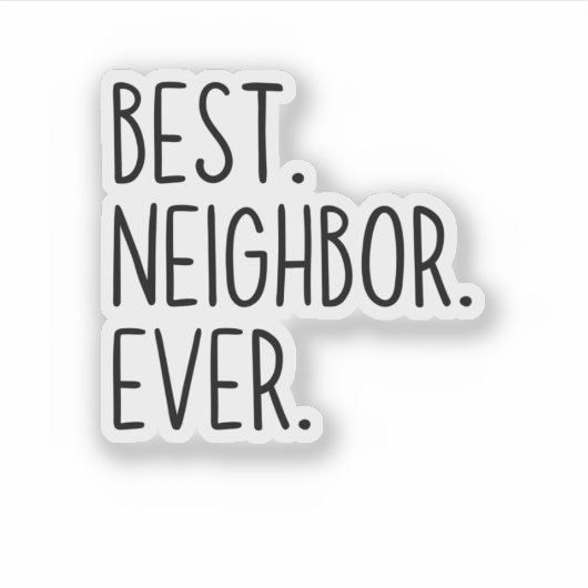 最高の隣人 シール (正面)