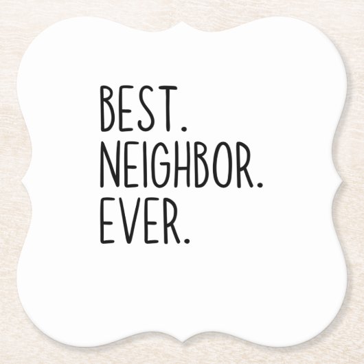 最高の隣人 ペーパーコースター (正面)