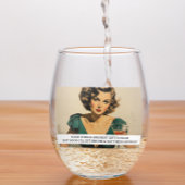 最高の離れおもしろいレトロ50sことわざ ステムなしワイングラス