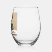 最高の離れおもしろいレトロ50sことわざ ステムなしワイングラス (左)