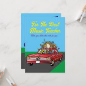 最高の音楽教師、フラットグリーティングカード カード (正面/裏面インサイチュ)