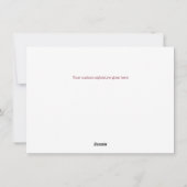 最高の願いを込めた ホリデーシーズン 妖精の家 オーダーメイド カード (裏面)