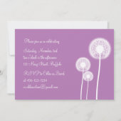 最高の願い!フォトバースデーパーティー招待状(紫) 招待状 (裏面)