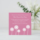 最高の願い！リハーサルディナー招待状(明るい赤紫色) 招待状 (スタンド正面)