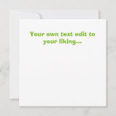 最高の願い – 戻る足 – すぐに言葉を得る サンキューカード (裏面)