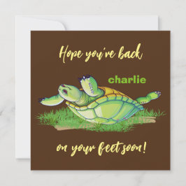 最高の願い – 戻る足 – すぐに言葉を得る サンキューカード