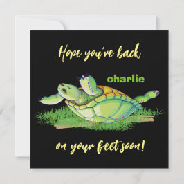 最高の願い – 戻る足 – すぐに言葉を得る サンキューカード