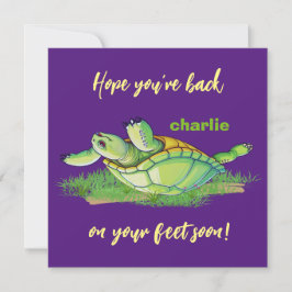 最高の願い – 戻る足 – すぐに言葉を得る サンキューカード