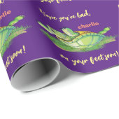 最高の願い – 戻る足 – すぐに言葉を得る ラッピングペーパー (ロールコーナー)