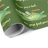 最高の願い – 戻る足 – すぐに言葉を得る ラッピングペーパー (ロールコーナー)