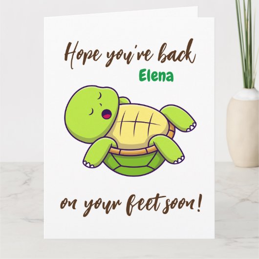 最高の願い – 戻る足 – すぐに願いを得る サンキューカード (正面)